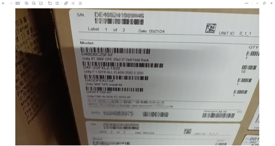 Réservoir de stockage Emc Unity Storage XT380F série de stockage XT380F XT480F XT680F XT880 XT880F